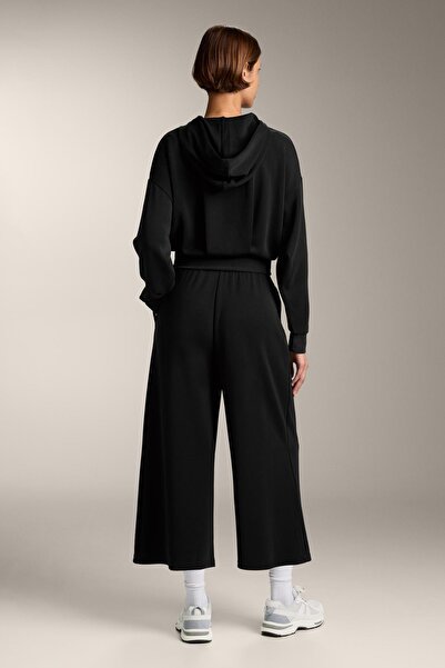 Oysho Yumuşak dokulu modal wide leg cropped pantolon