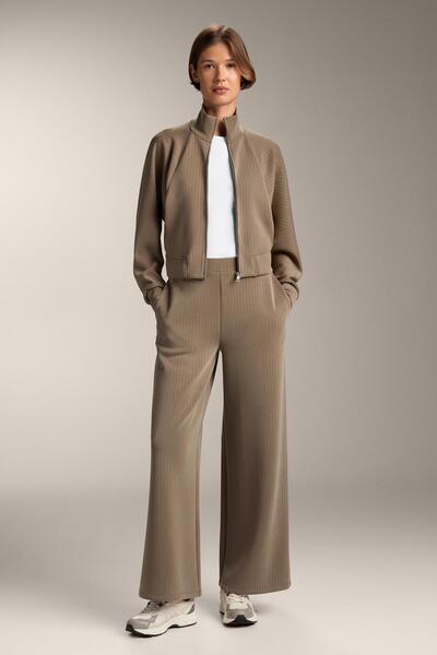 Oysho Yumuşak dokulu modal içeren düz çizgili pantolon