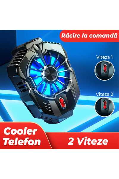 Timebox Cooler for Phone Cooling, Universal, RGB Lights, 6500 rpm, Silent, Black
