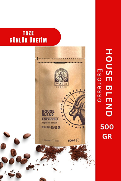 WALIA COFFEE ETHIOPIA ESPRESSO ÇEKİRDEK HOUSE BLEND 500 GR ORTA KAVRUM