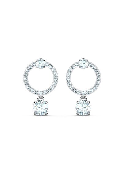 Swarovski White Attract Circle Earrings