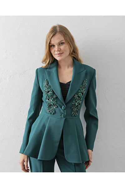 VUNTAL Hand Embroidered Volanli Blazer with Trousers Double Suit