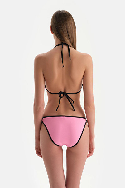 Dagi Μαύρο-ροζ μικρό μπικίνι με σχέδιο τριγώνου