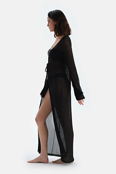Dagi Black Long Kimono