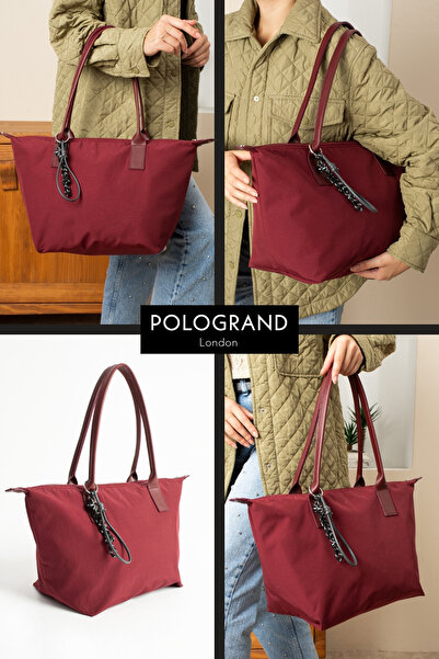 POLOGRAND London Original Large Volume Waterproof Parachute Fabric Shopper Trendy and Stylish Large Size Shoulder and Arm Bag