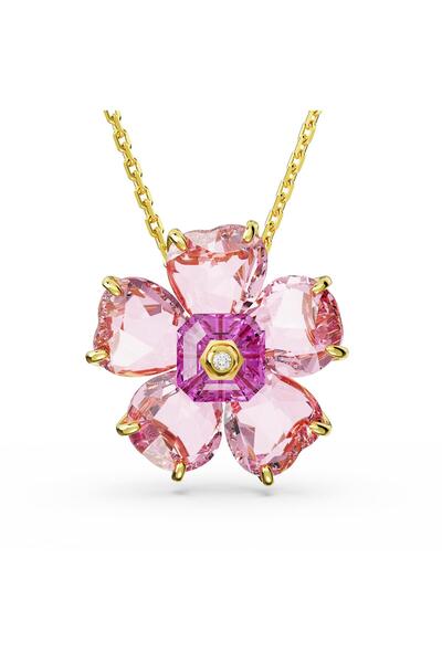 Swarovski 5650569 قلادة فلورير: قلادة S وردي/أزرق