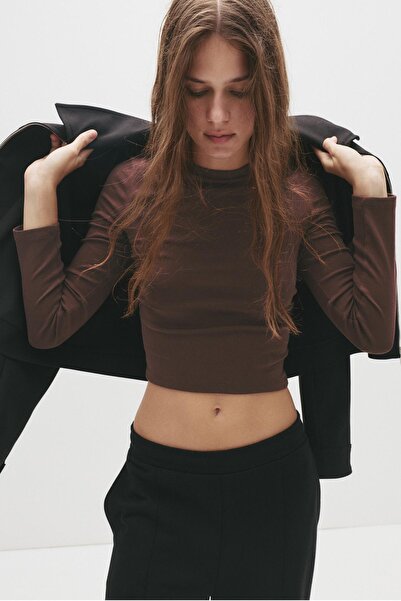 Pull & Bear Vücuda oturan pamuklu tişört