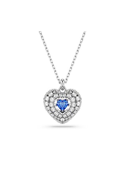 Swarovski 5680403 Swarovski Kolye Hyperbola:Pend Hrt Blu/Rhs