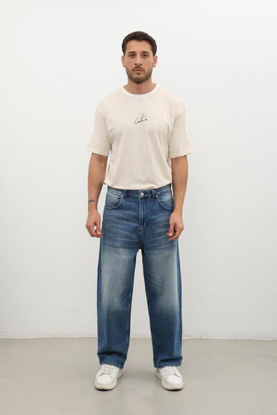 BANNY JEANS Blue Skater Fit Men's Jean Trousers