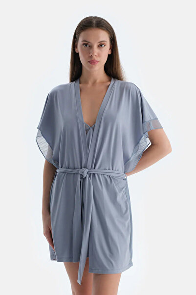 Dagi Rochie de toaletă cu dantelă albastră