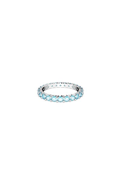 Swarovski 5664429 Ring Matrix:Ring Aqua Blu/Rhs 64