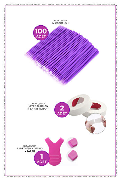 Nera Classy İpek Kirpik Uygulama Yardımcı Malzemeler Seti (212 Parça)