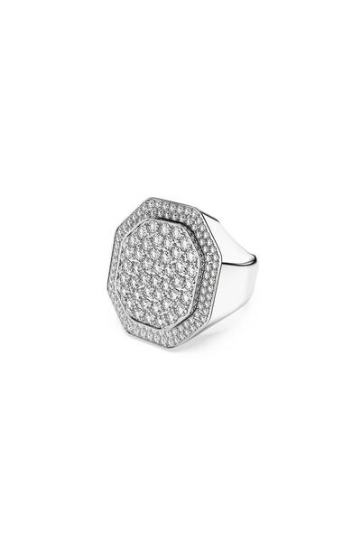 Swarovski 5651378 Yüzük Dextera:Ring Signet Cre/Rhs 55
