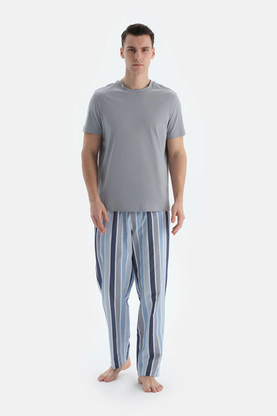 Dagi Multicolor Çizgili Dokuma Pantolon