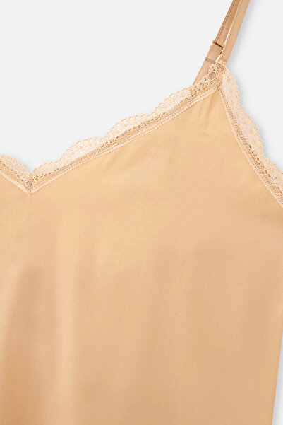 Dagi Bej Dantel Detaylı Camisole Takım
