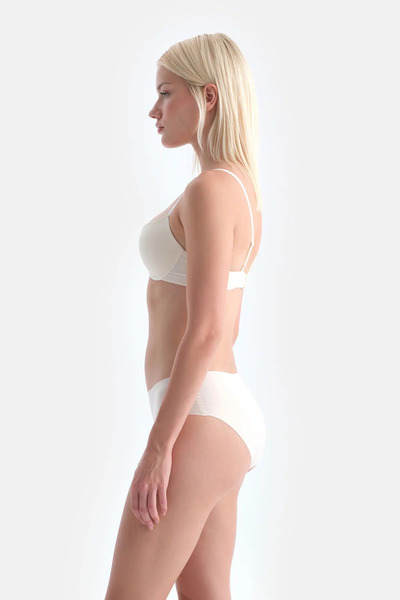 Dagi Ecru Blossom Underwire Semi-Padded Bra