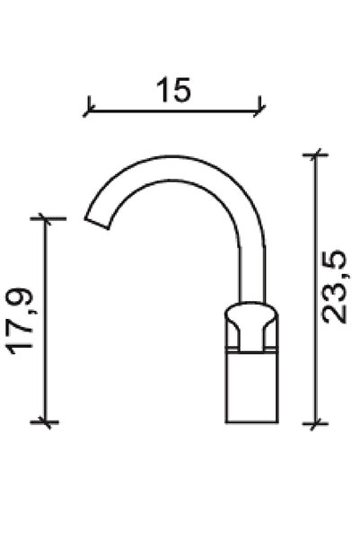 Pierre Cardin Rio Swan Sink Faucet