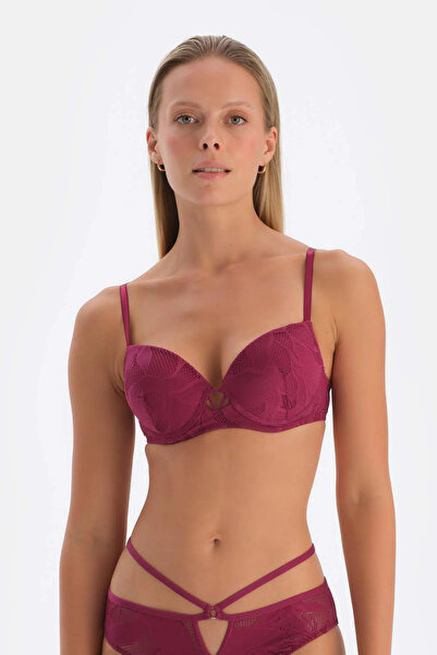 Dagi Mürdüm Önü Detaylı Balenli Dolgulu Sütyen