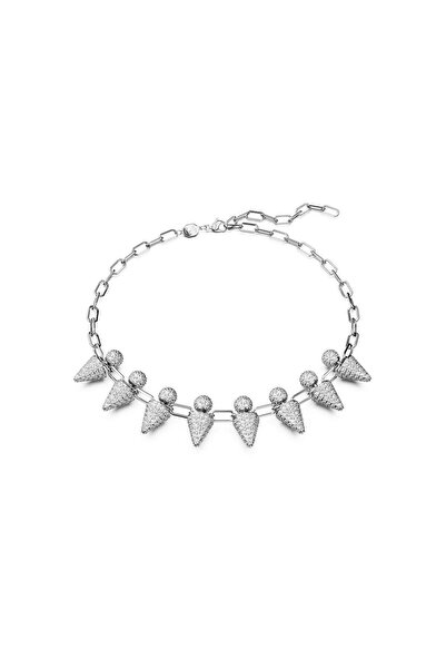 Swarovski 5653636 قلادة سواروفسكي لونا قلادة، قمر، أبيض، مطلي بالروديوم