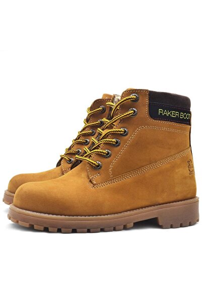 Rakerplus Neson Справжня шкіра Зручні жовті застібки-блискавки Унісекс Дитячі черевики