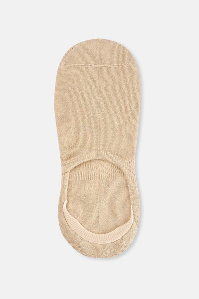 Dagi Γυναικείες αόρατες κάλτσες 3 τεμαχίων σε λευκό-μαύρο-χρώμα