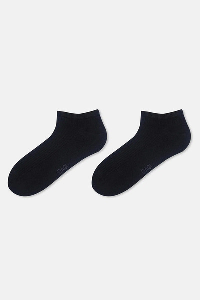 Dagi Grimelanj - Siyah Erkek 2'li Çizgili Patik Çorap