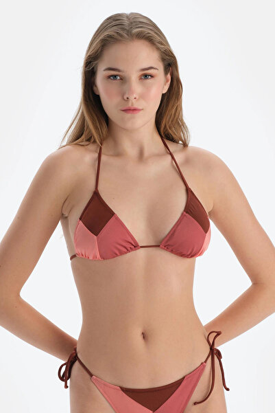 Dagi Kis háromszög bikinifelső - barna