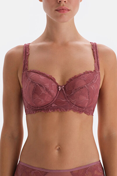 Dagi Dusty Rose Lace Supporting Bra