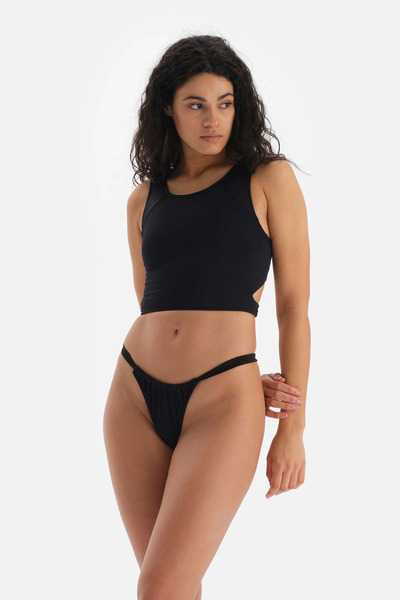 Dagi Fekete Bralette hátul részletes bikinifelső