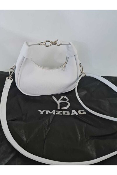 YMZBAG BEYAZ Bead El ve Omuz Çantası