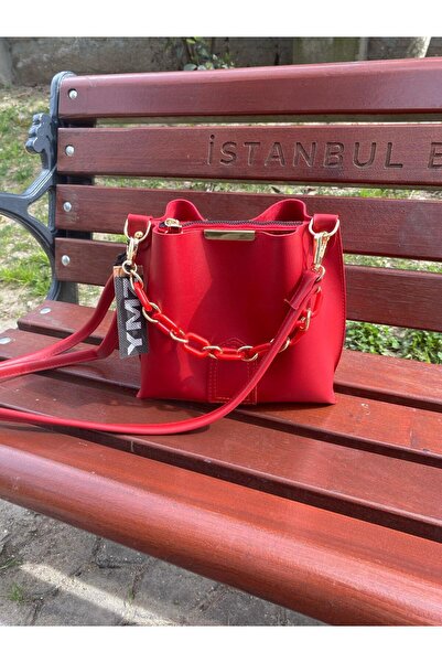 YMZBAG Geantă de mână și de umăr cu 3 compartimente cu accesoriu de lanț