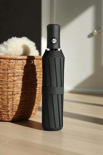 Genel Markalar Unisex Tam Otomatik Şemsiye – Rüzgara Dayanıklı, Katlanabilir