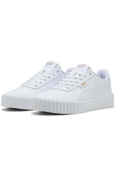 Puma Carina 3.0 400365 Sneaker Unisex Sports Shoe WHITE