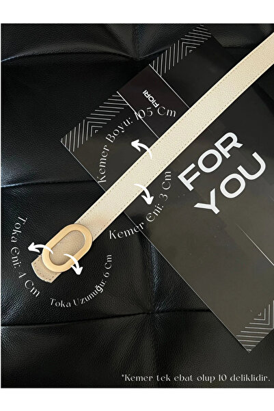 Fiori Oval Tokalı Kadın Pantolon Kemeri, Ceket Kemeri, Gömlek Kemeri, Elbise ...