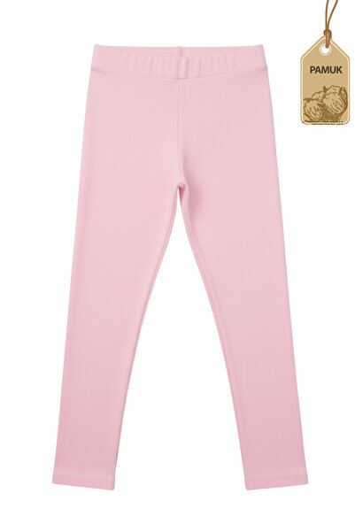 TWOO KİDS Lányok leggingsjei - 6 darabos, sima, alap lycra anyagú, szezonális pamut, izzadásgátló hosszú leggings (SET-5)