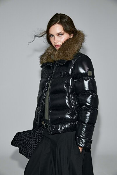 Lufian 122120041 Daisy Goose down Women's Coat Black