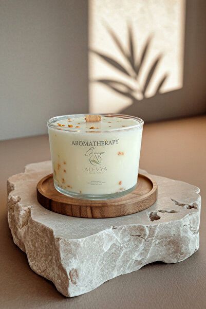 Alevya Collections Aromaterapi Serisi – Portakal / Özel Playlist / Premium Soya-Coconut Wax Karışımı /240ml