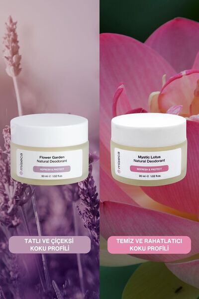 miseca İkili Doğal Deodorant Seti | Flower Garden - Mystic Lotus