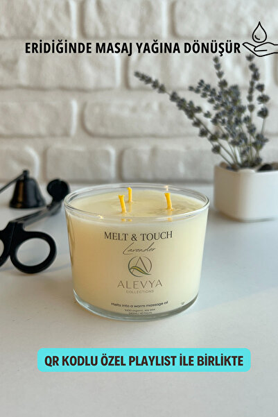 Alevya Collections Melt & Touch Serisi - Lavanta / Eridiğinde Masaj Yağına Dö...