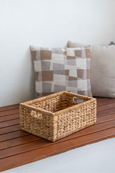 KaiHome Coș/Organizator dreptunghiular de dimensiune medie din răchită