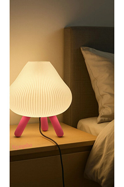 Nympha Modern Design 3D Printing Table Lamp - Warm Lighting, 20X30 cm