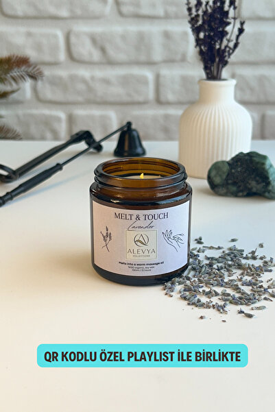 Alevya Collections Melt & Touch Serisi Lavanta Yağlı Mum / Eridiğinde Masaj Y...
