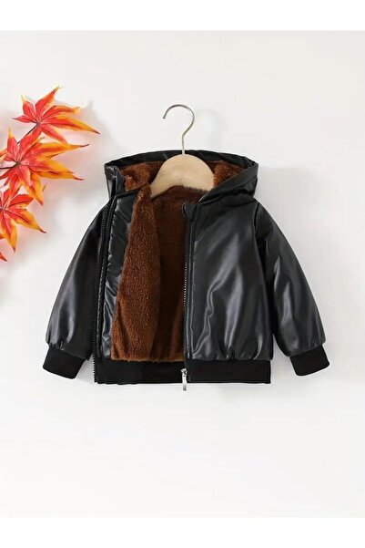shop Erkek çocuk suni deri içi peluslu rüzgar geçirmez