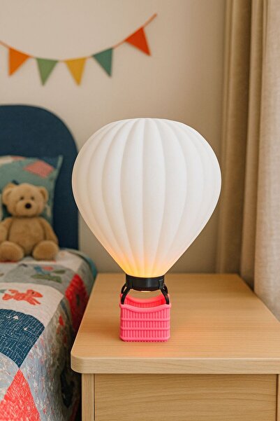 Atsutech Renkli Sıcak Hava Balonu Masa Lambası - Evinize Sıcaklık ve Renk Kat...