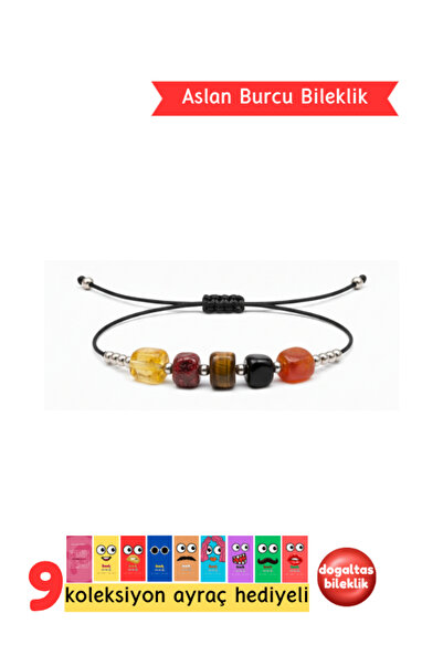 Pembe Pasaj خلخال سوار على شكل نجمة من الحجر الطبيعي على شكل نجمة أسد