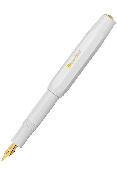 Kaweco WD 10000002 KLASİK SPORT DOLMA KALEM BEYAZ M UÇ + Kartuş Kutusu 8'li Karışık Renk + Klips Hediyeli