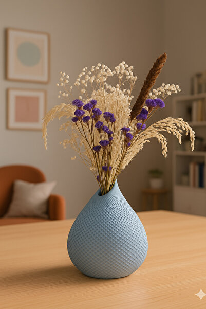 TACTIC Vază decorativă din piatră gri |   Suport pentru flori modern de masă ...