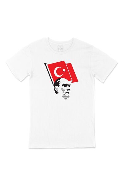 Cix Tricou unisex Ataturk și steag turcesc