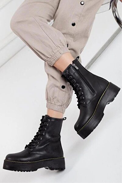 duhem shoes Μαύρες Γυναικείες Δερμάτινες Ορθοπεδικές Μπότες