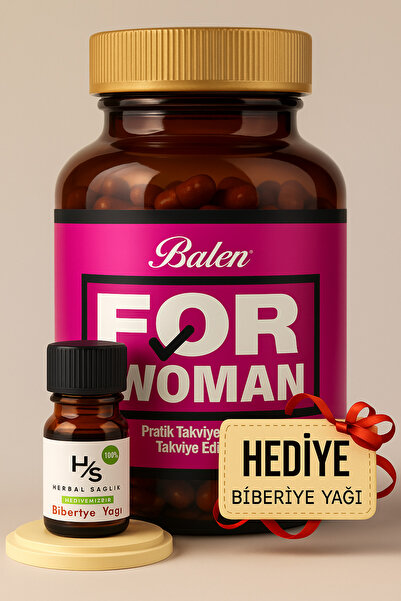 Balen Forwomen Kapsül 120 Adet Kapsül 620 Mg Hrblsglk Biberiye Yağı (HEDİYE)